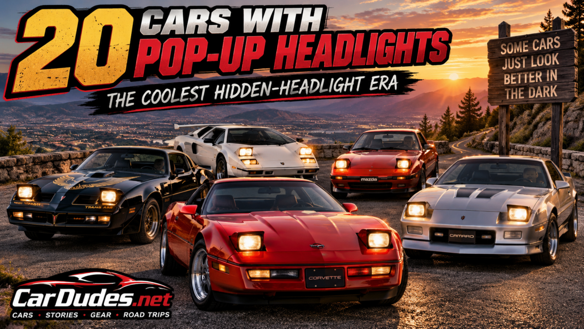 20 cars with pop-up headlights from the hidden headlight era