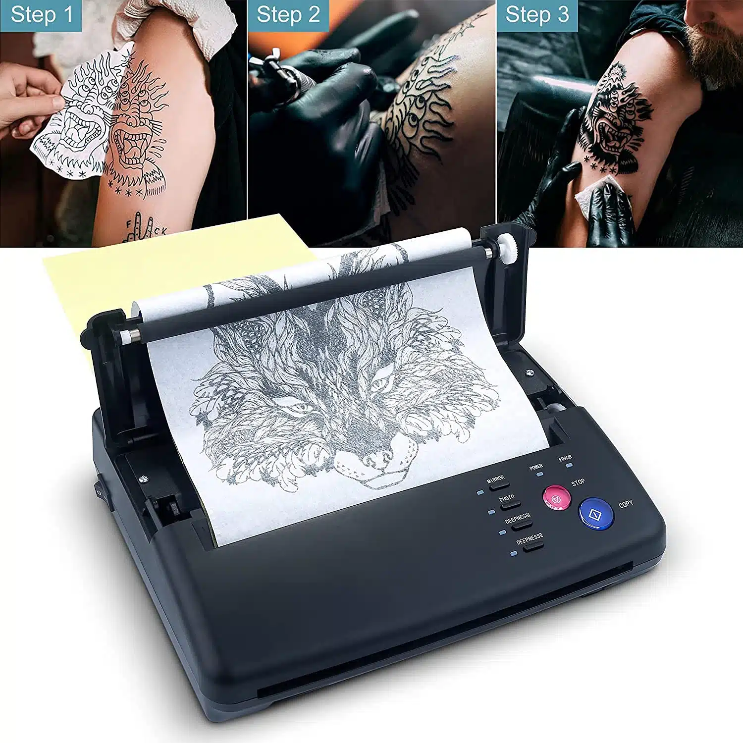 Tattoo transfer stencil