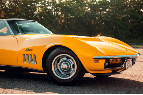 yellow corvette with pop-up headlights-1