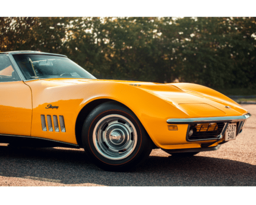 yellow corvette with pop-up headlights-1