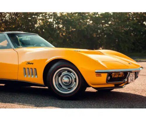 yellow corvette with pop-up headlights-1