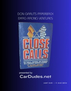 DON GARLITS PAPERBACK DRAG RACING VENTURES