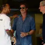 brad pitt formula one and seven-time World Champion Lewis Hamilton.