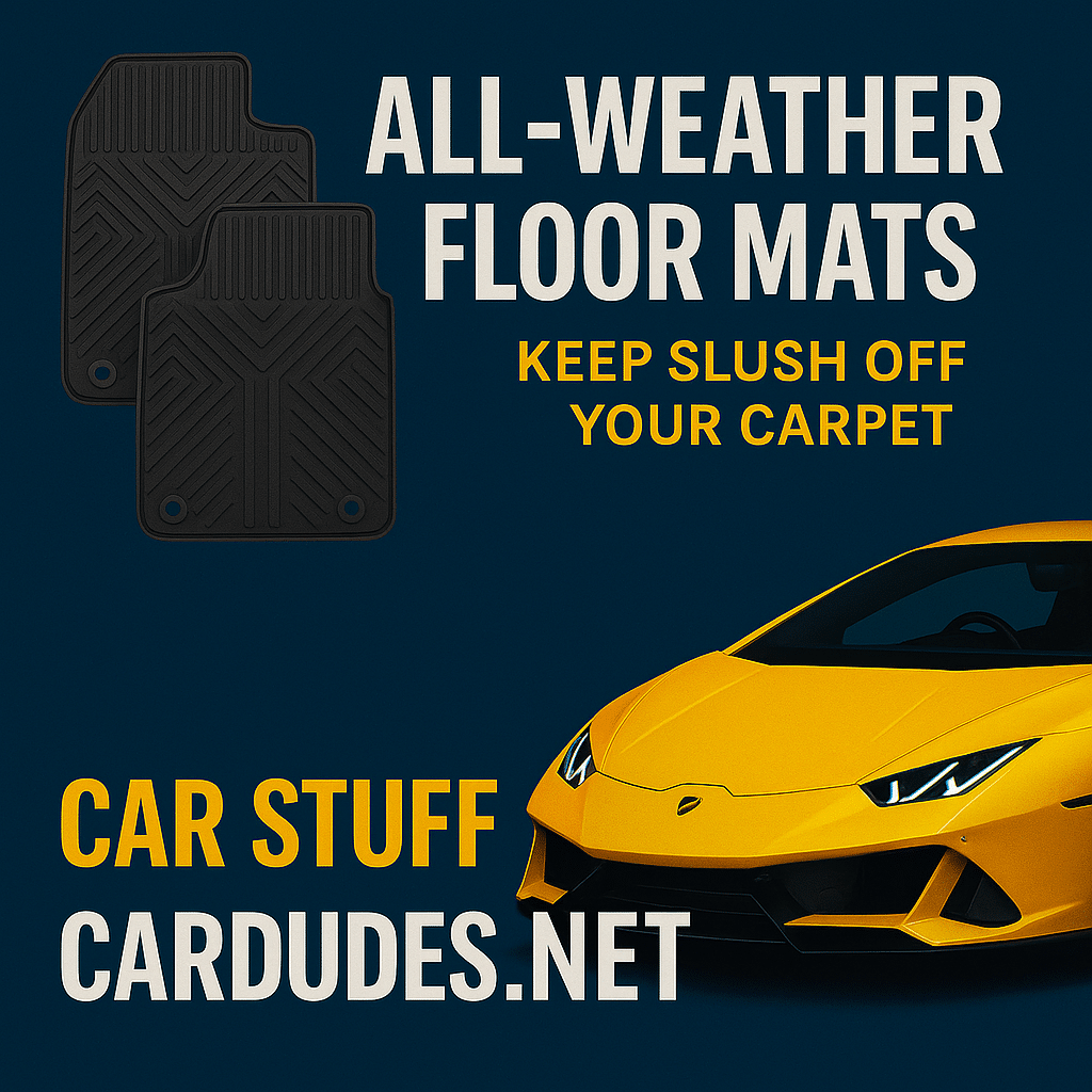 All-weather floor mats slush protection CarDudes.net