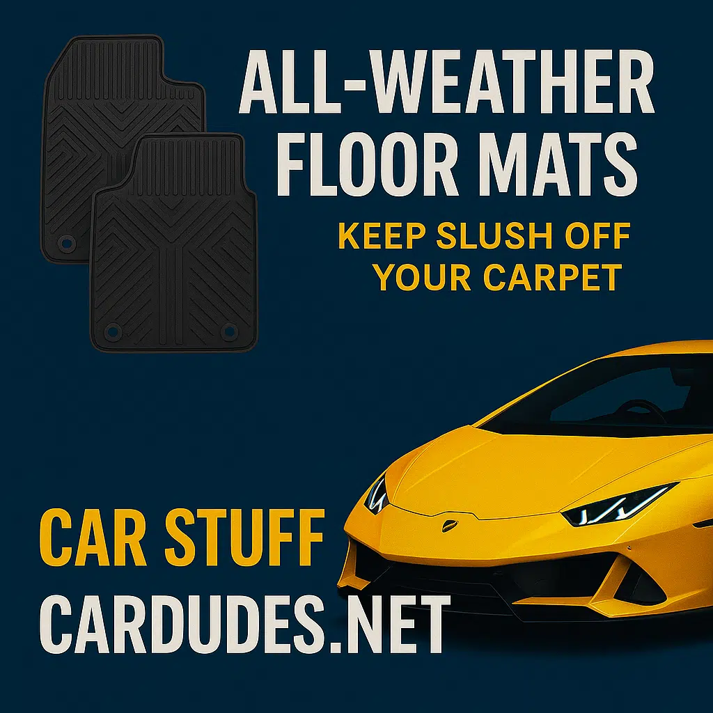 All-weather floor mats slush protection CarDudes.net